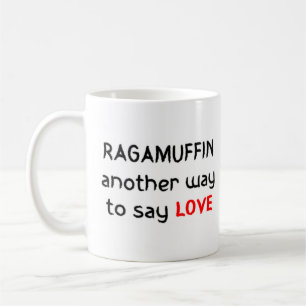 Liebe ragamuffin kaffeetasse