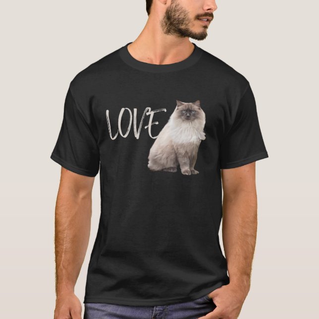 Liebe Ragdolls Cat Owner T-Shirt (Vorderseite)