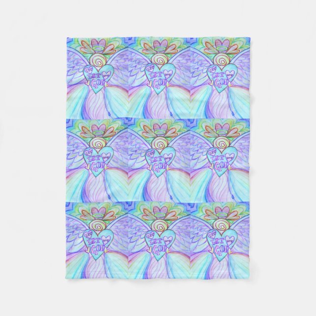Liebe Rainbow Guardian Angel Custom Fleece Blanket (Vorderseite)