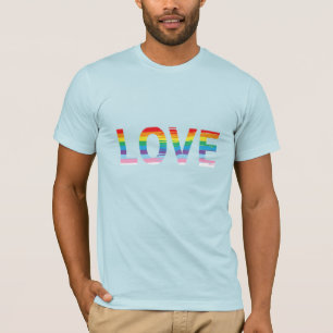 LIEBE-Rainbow-LGBTQIA-Flagge, T - Shirt für den Pr