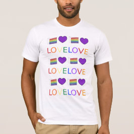 Liebe Rainbow Wedding Cake Gay Pride T-Shirt