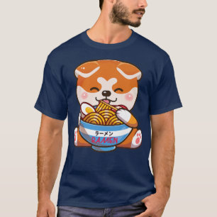 Liebe Ramen Dog Chiba Inu Japanisch Noodles Kawaii T-Shirt