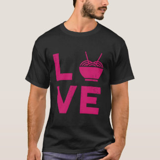 Liebe Ramen Instant Noodle Vintages asiatisches Es T-Shirt