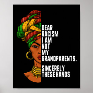 Liebe Rassismus Ich bin nicht meine Großeltern Fem Poster