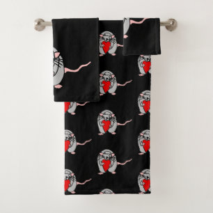 Liebe-Ratte Badhandtuch Set