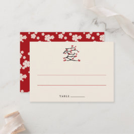 Liebe Red Cheroms Engagement Party Platzkarte