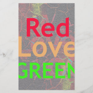 LIEBE RED GOLDEN GREEN