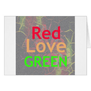 LIEBE RED GOLDEN GREEN