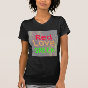 LIEBE RED GOLDEN GREEN T-Shirt