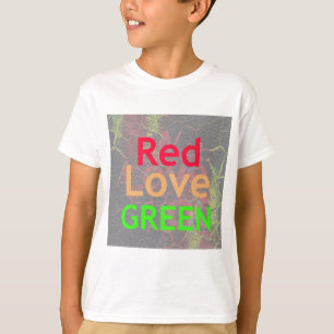 LIEBE RED GOLDEN GREEN T-Shirt