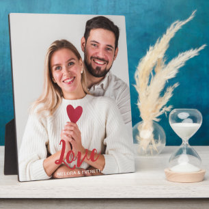 Liebe Red Heart Foto Couple Valentinstag Fotoplatte