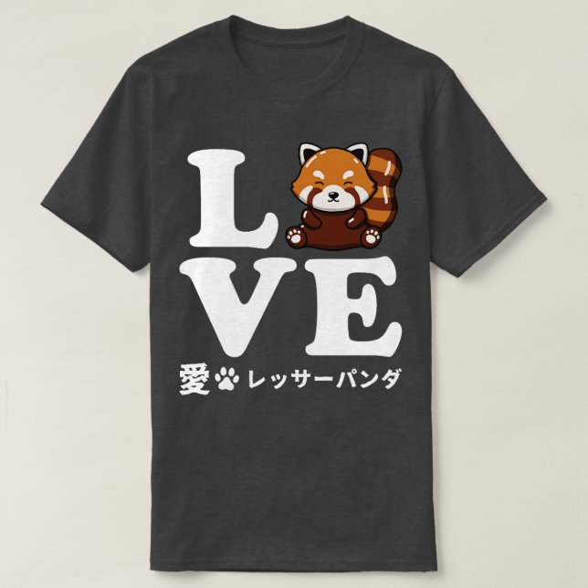 Liebe Red Panda T-Shirt (Design vorne)