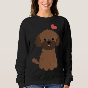 Liebe Red Sable Shih Poo Shihpoo Shih Tzu Poodle M Sweatshirt