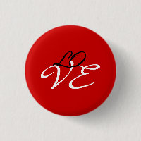 Liebe Red White Black Color Calligraphy