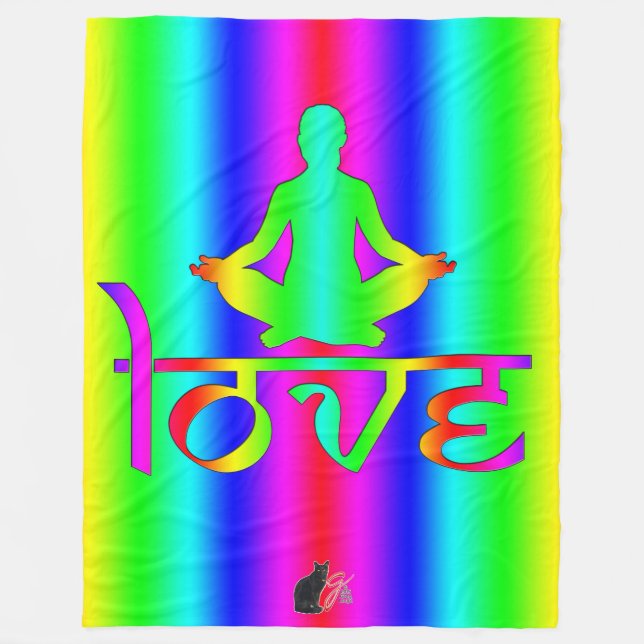 Liebe Regenbogen Absichten Fleece-Decke Fleecedecke (Vorderseite)