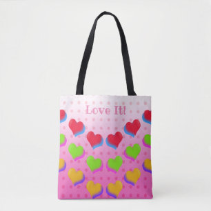 Liebe Regenbogen Herzen Süß Lustig Rosa Retro Must