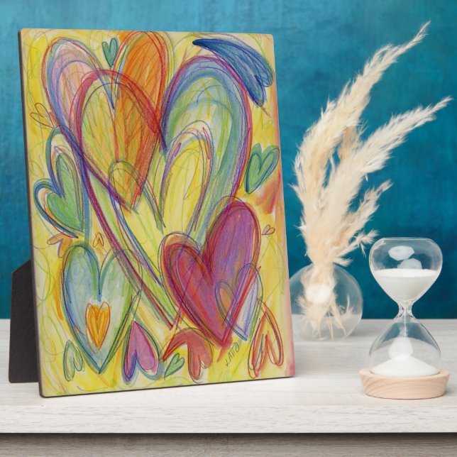 Liebe Regenbogen Kunst Kunst Kunstschätze Fotoplatte (Seite)