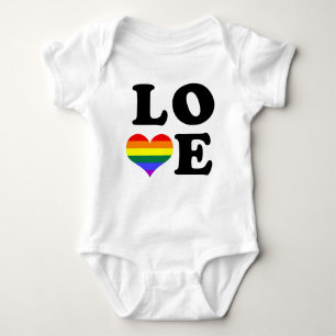 Liebe-Regenbogen-Pride Baby Strampler
