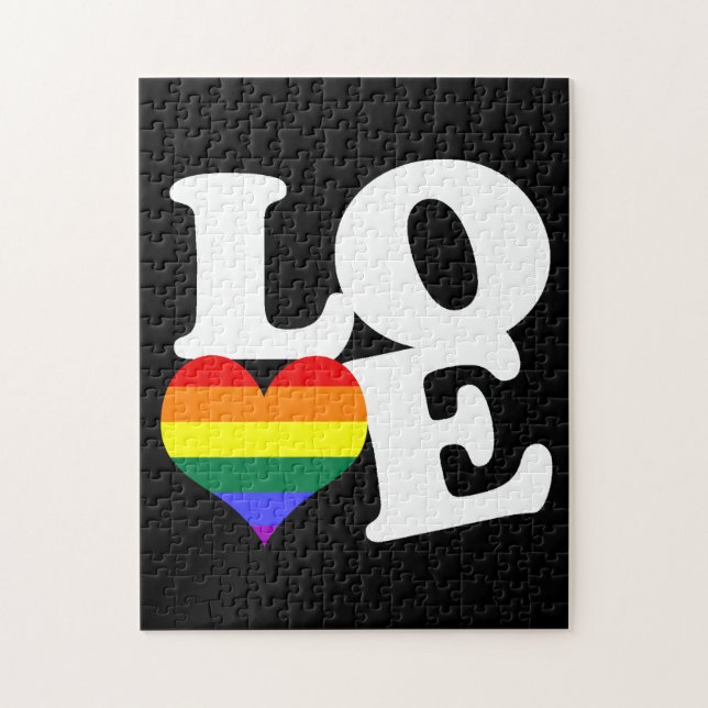 Liebe-Regenbogen-Pride Puzzle (Vertikal)