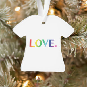 Liebe Regenbogenfarben Gay Pride lgbtq Weihnachten Ornament