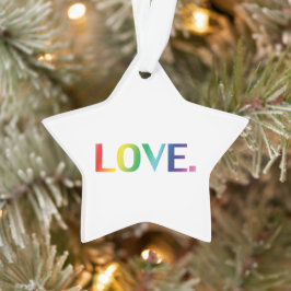 Liebe Regenbogenfarben Gay Pride lgbtq Weihnachtss Ornament