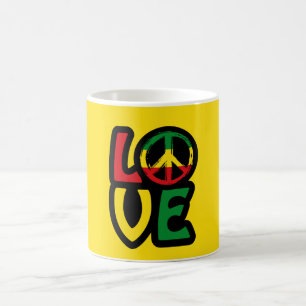 Liebe Reggae Musik Symbol Reggae Kaffeetasse