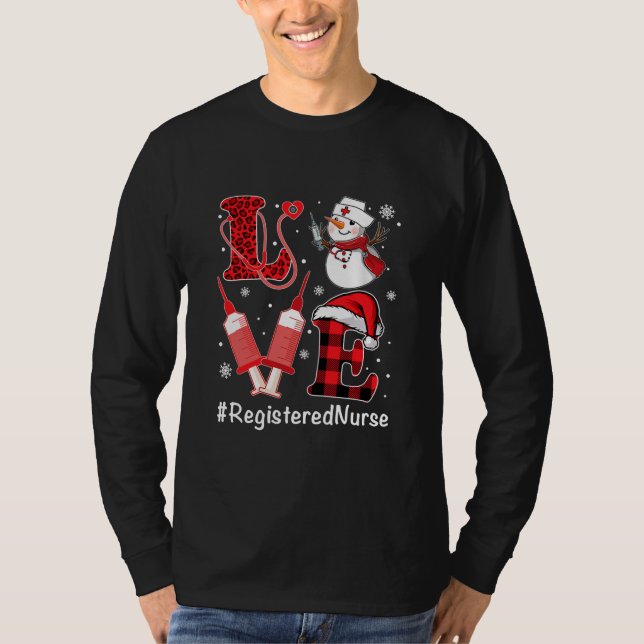 Liebe Registriert Krankenversicherung Snowman Syri T-Shirt (Vorderseite)
