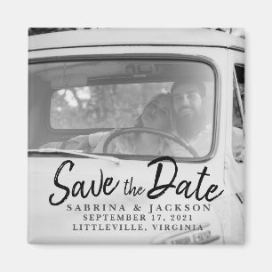 Liebe Reisen Foto - Save the Date Magnet