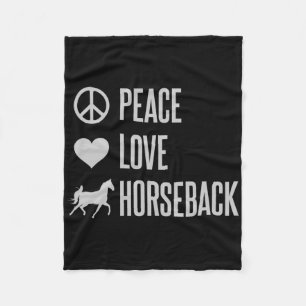 Liebe Reiten Fleecedecke