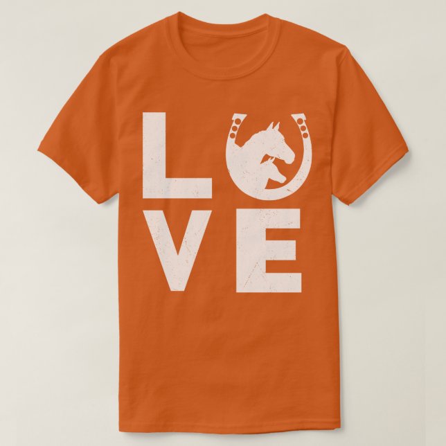 Liebe Reiten Reiten Reiten T-Shirt (Design vorne)