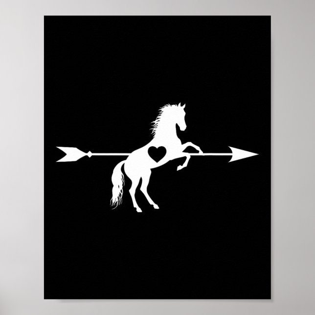 Liebe Reitpferd Reitpferde Lover Eq Poster (Vorne)