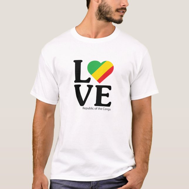 Liebe Republik Kongo T-Shirt (Vorderseite)