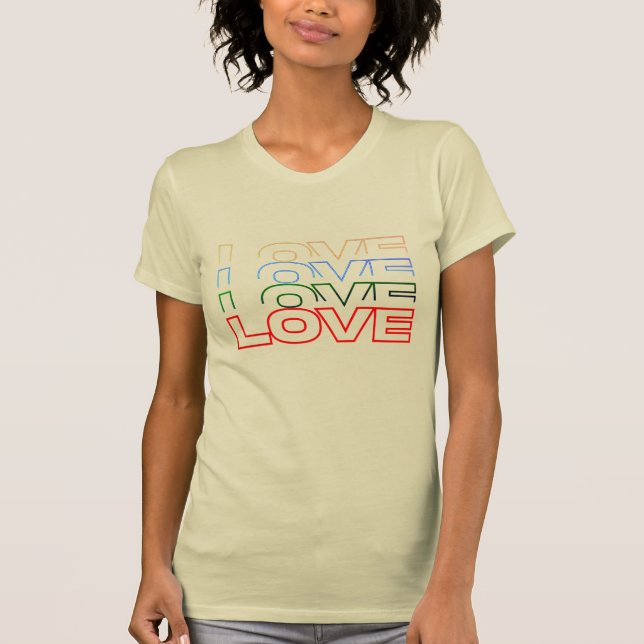 Liebe - Retro Classic Pink Edition T - Shirt (Vorderseite)