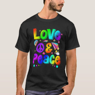 Liebe Retro Groovy Liebe Hippie 70er Vibes T-Shirt