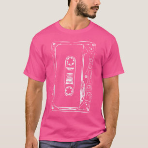 Liebe Retro Mixtape 80's Blank Cassette Band Art G T-Shirt