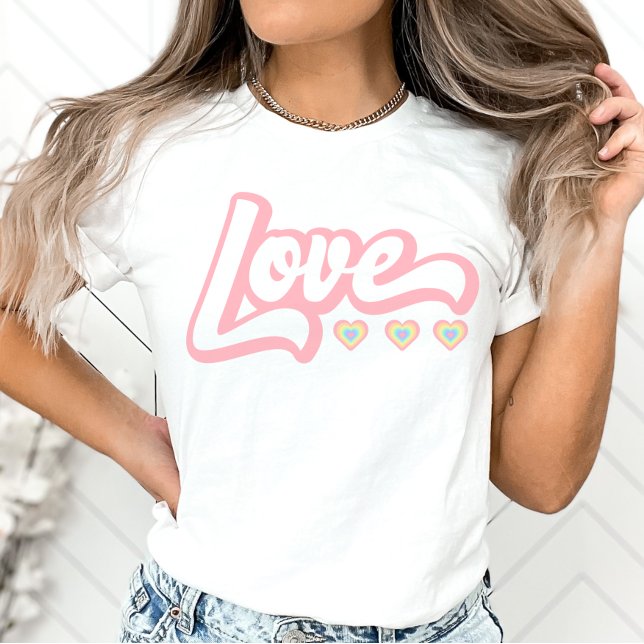 Liebe Retro Valentine's Day Sweatshirt, Hörswe T-Shirt (Von Creator hochgeladen)