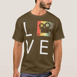 Liebe Retro Vintage Film Kamera Filmemacher _nxpl T-Shirt