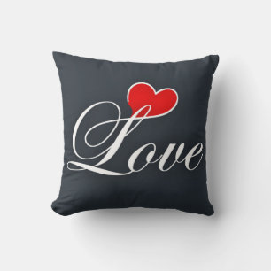 Liebe Reversible Decorative Kissen