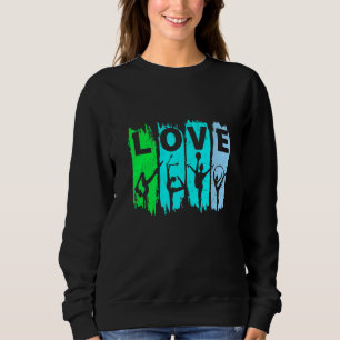 Liebe Rhythmische Gymnastik Sweatshirt