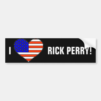LIEBE RICK PERRY AUTOAUFKLEBER