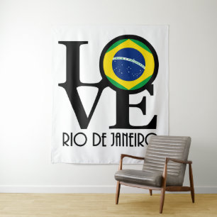 LIEBE Rio de Janeiro Wandteppich