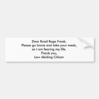 Liebe Road Rage Autoaufkleber