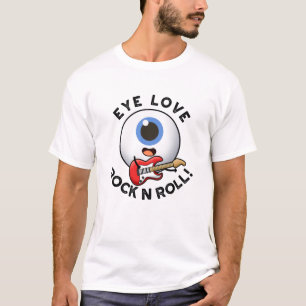 Liebe Rock and Roll Funny Eyeball Puff T-Shirt