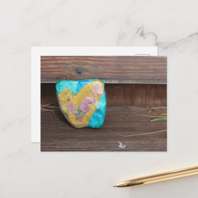 Liebe Rock Postkarte (Vorderseite/Rückseite Beispiel)