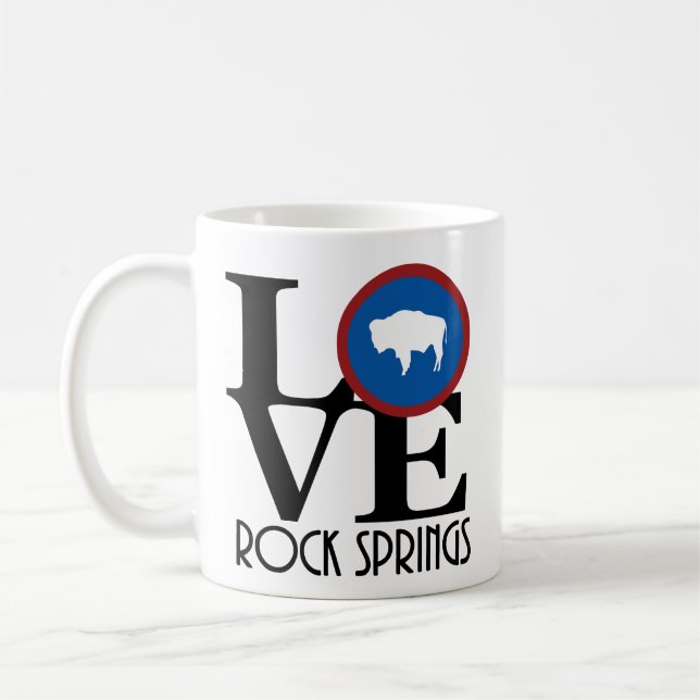 LIEBE Rock Springs, Wyoming 11oz Kaffeetasse (Links)