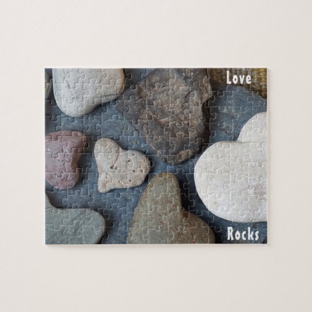 Liebe Rocks-A-Kollektion Heart Shaped Rocks Puzzle (Horizontal)
