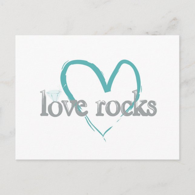 Liebe Rocks Postkarte (Vorderseite)