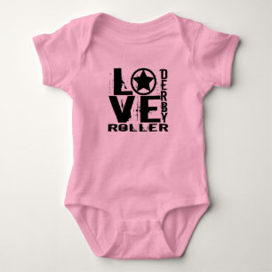 LIEBE Rolle Derby Baby Strampler