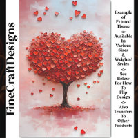 Liebe Romance Tree + Red Heart Blätter BX3 Decoupa