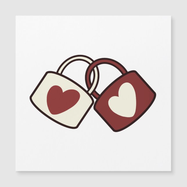 Liebe, Romantik, Paar Magnetkarte (Vorderseite)